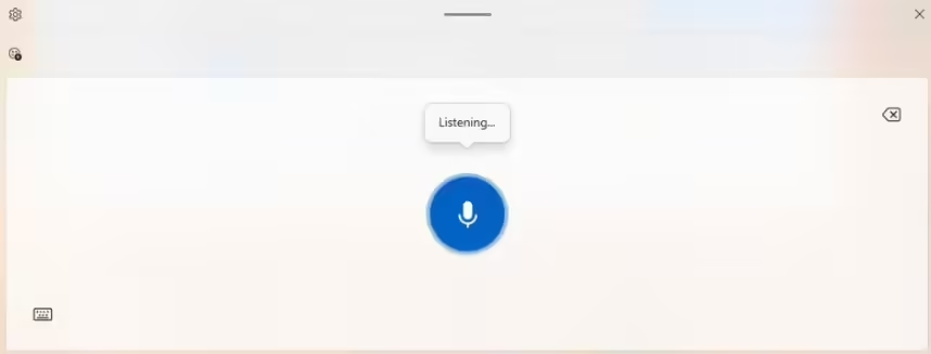 触控键盘语音输入界面（更新前）