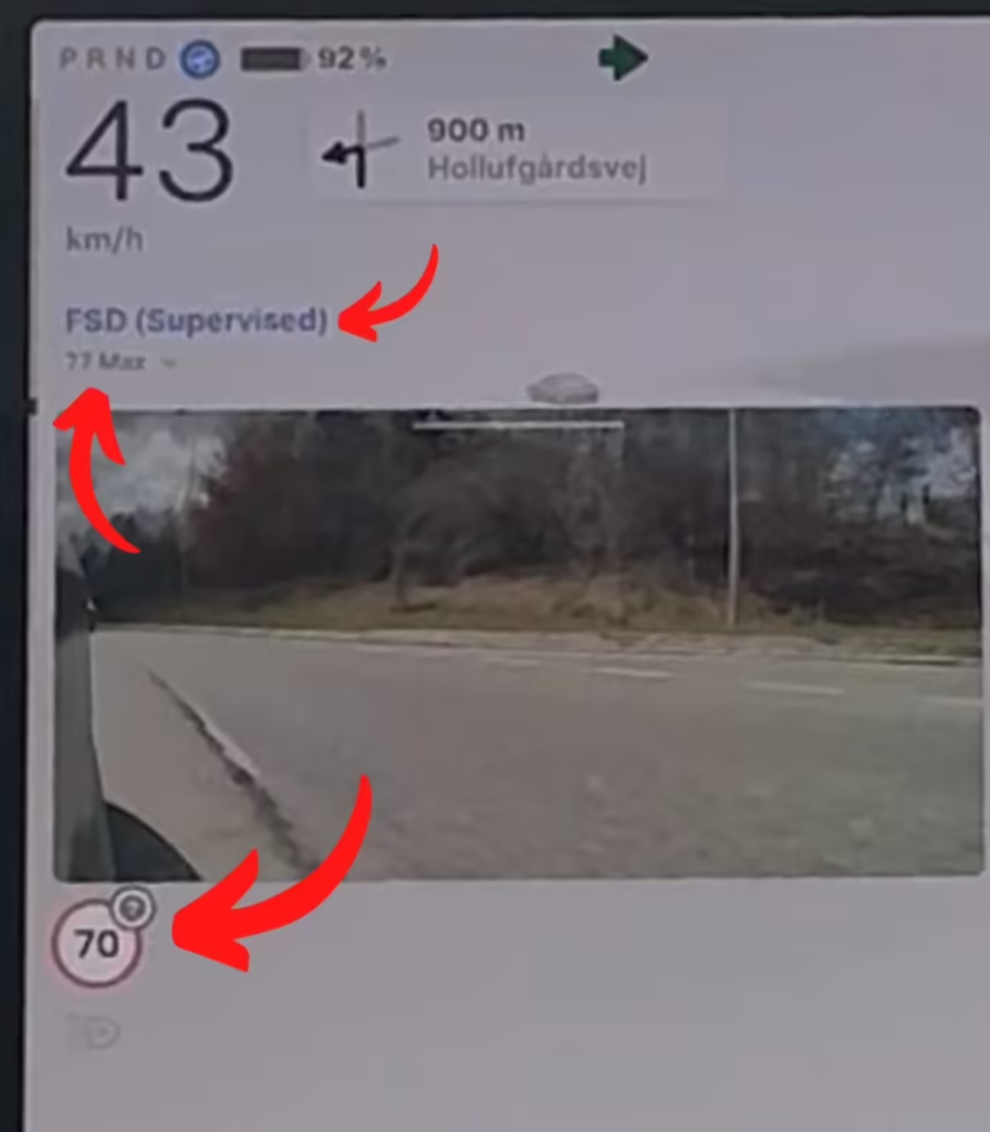 特斯拉在欧洲测试FSD新界面