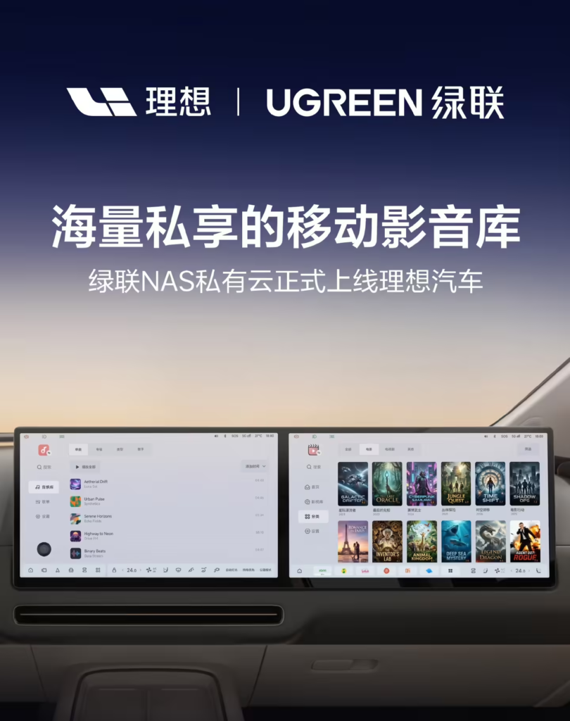 绿联 NAS 私有云接入理想汽车