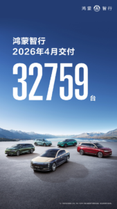 鸿蒙智行 4 月交付 32759 辆，问界 M6 首周交付 5000 台，尊界百万级新车 6 月发布