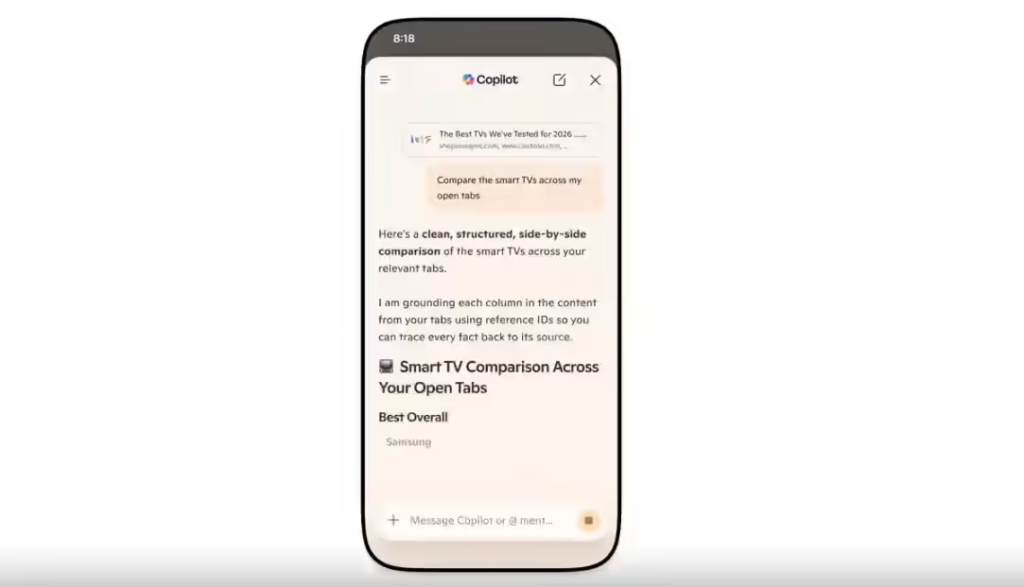 微软Edge浏览器更新：取消独立Copilot模式，AI深度融入浏览全流程