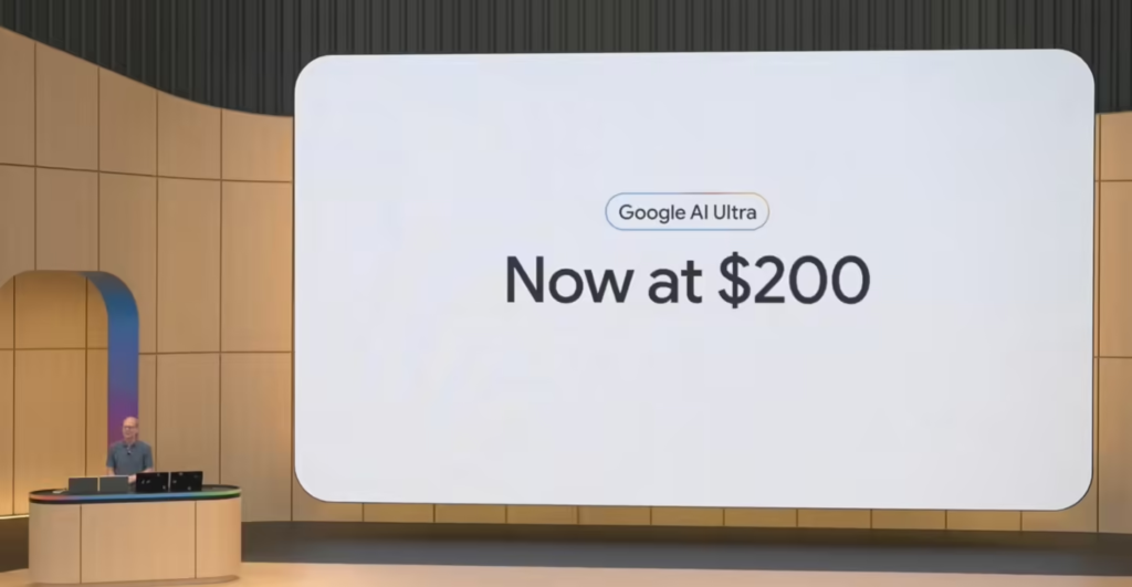 谷歌200美元AI Ultra订阅计划