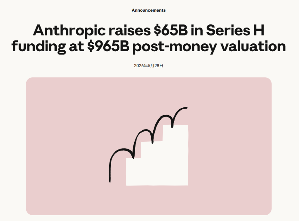 Anthropic完成650亿美元H轮融资,投后估值达9650亿美元