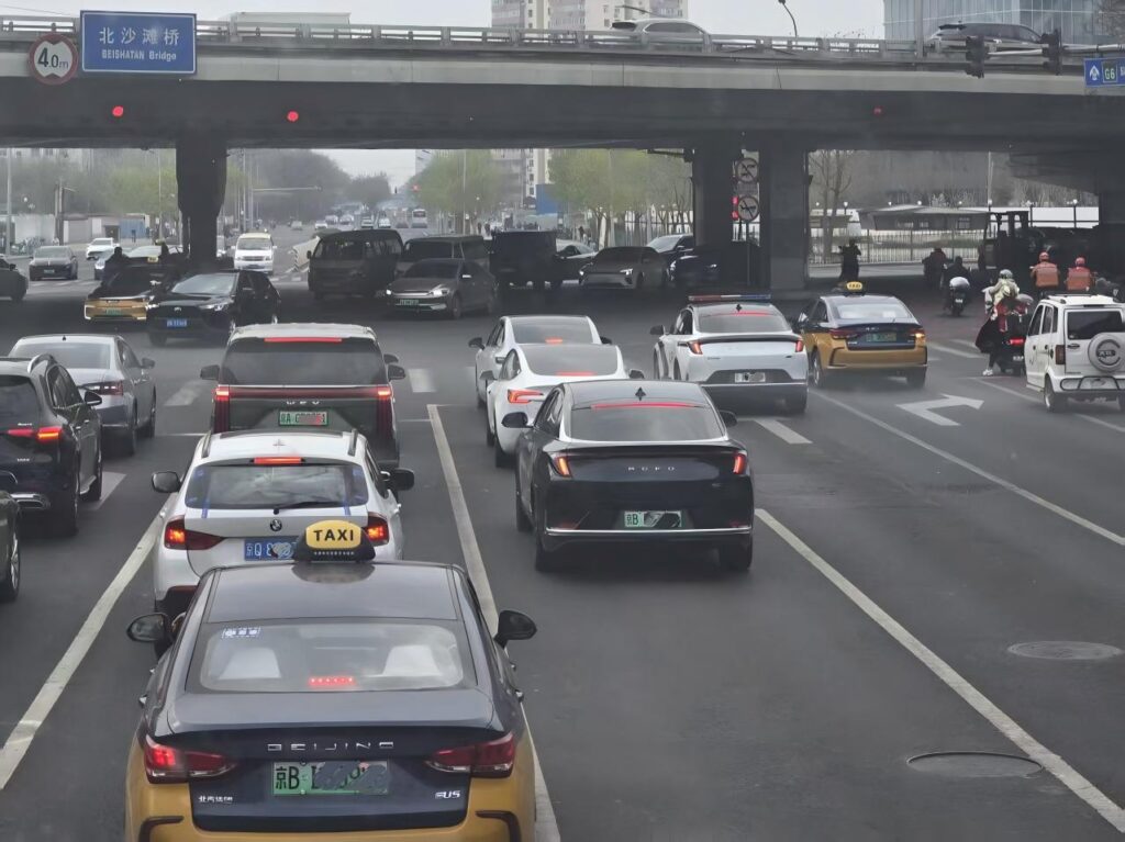 北京街头新能源车