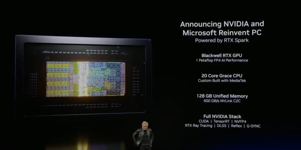 英伟达RTX Spark PC处理器