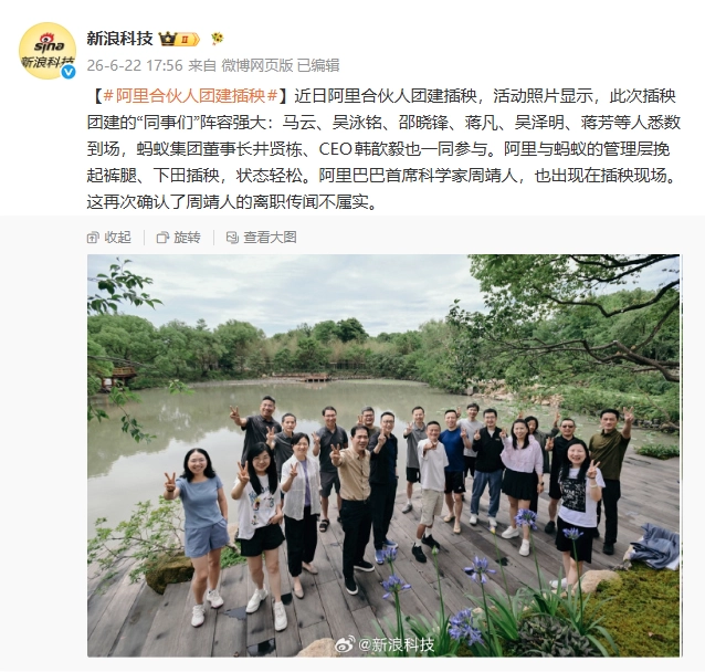 阿里核心管理层杭州水田插秧团建，马云、吴泳铭、周靖人等现身现场