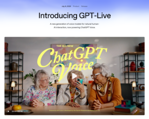 OpenAI 发布全双工语音模型 GPT‑Live‑1：边听边说可被打断