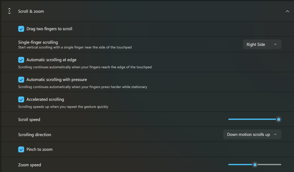 Windows 11 预览版触控板改进