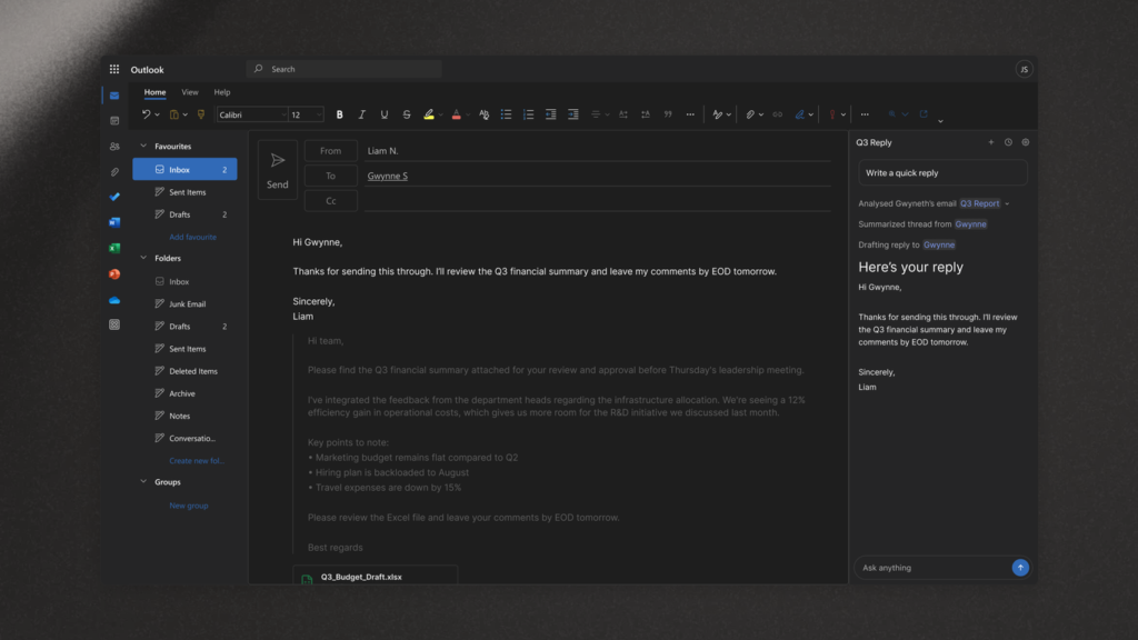 SpaceXAI 推 Outlook 版 Grok 插件