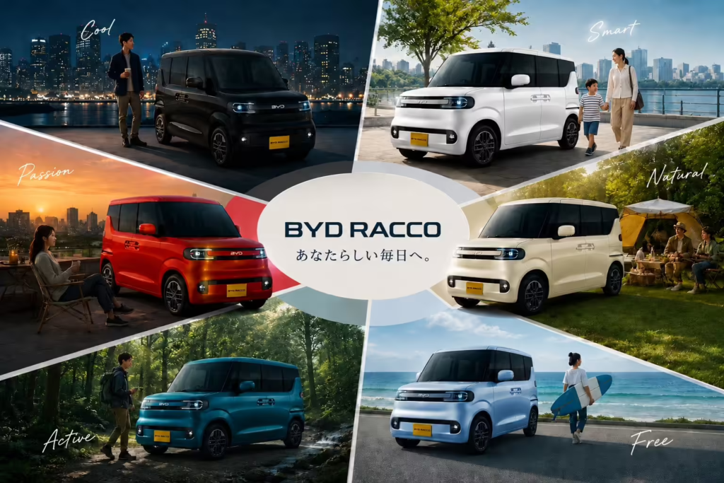 比亚迪日本发布海獭 RACCO 微型电动车