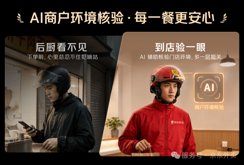 京东外卖推 AI 智能头盔