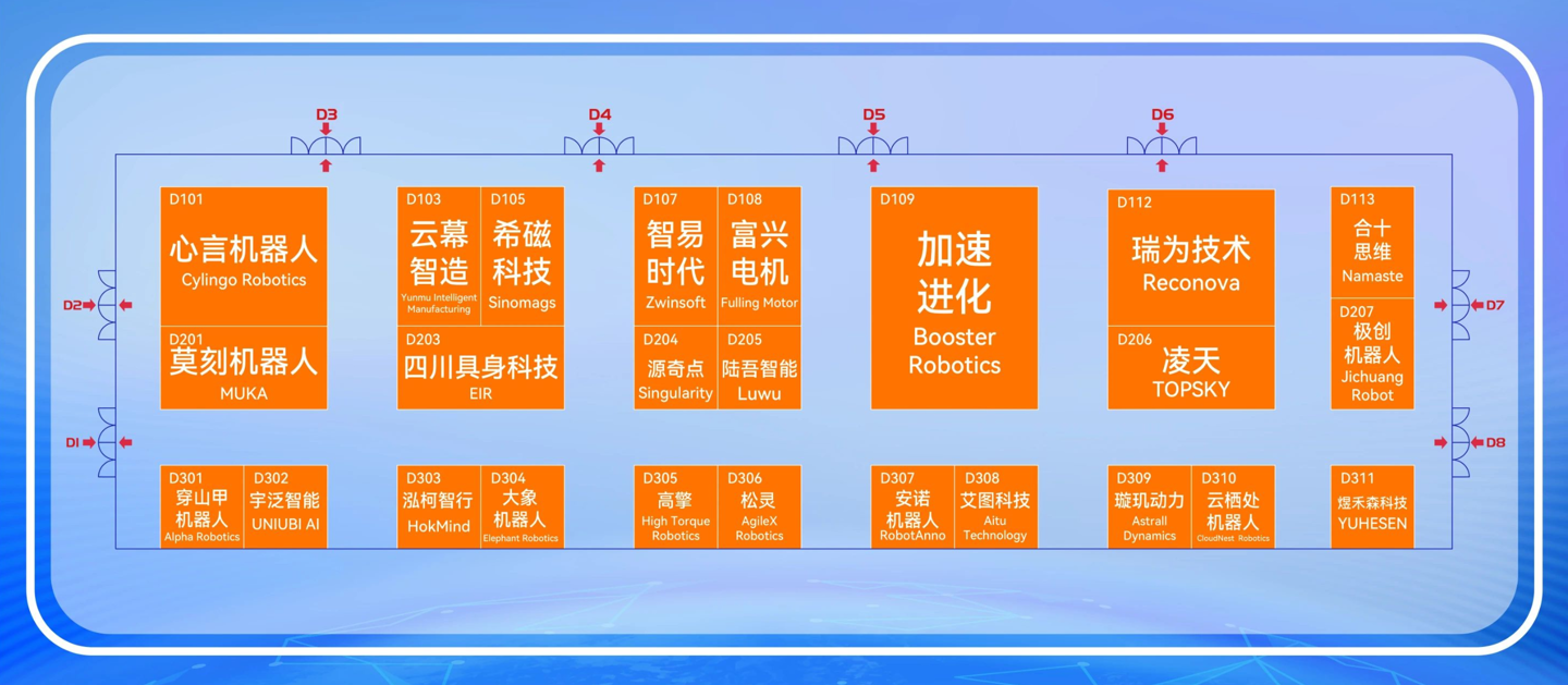 2026世界机器人大会8月19日北京开幕 四馆展位图出炉