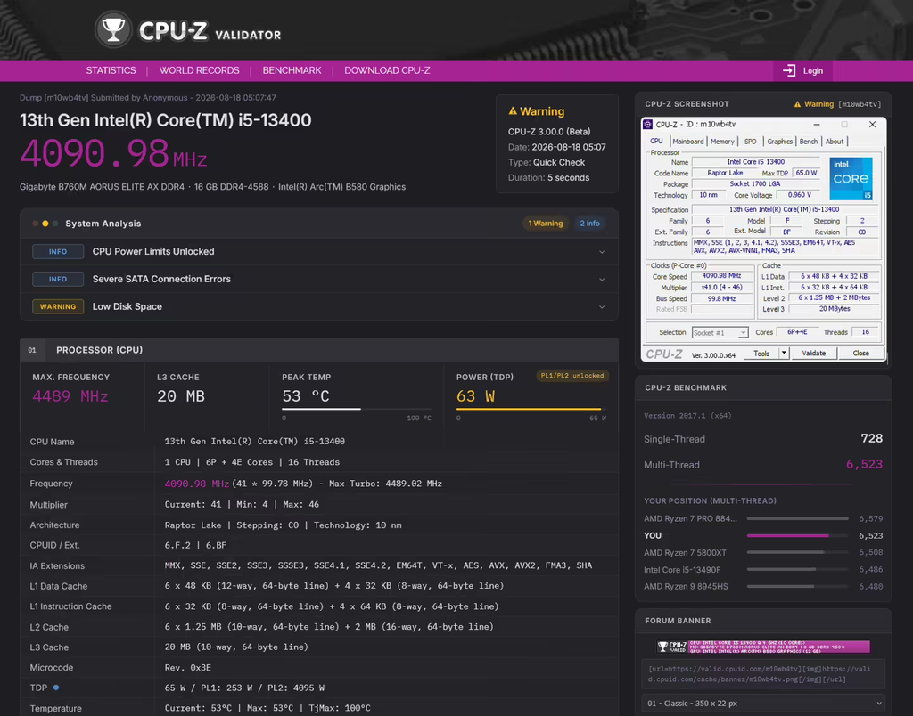 CPU‑Z推送3.01大版本更新