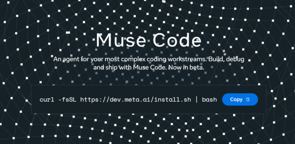 Meta推出首款编程AI智能体Muse Code测试版