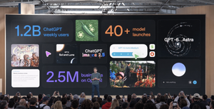 ChatGPT周活突破12亿，OpenAI开发者日公布用户与企业业务数据