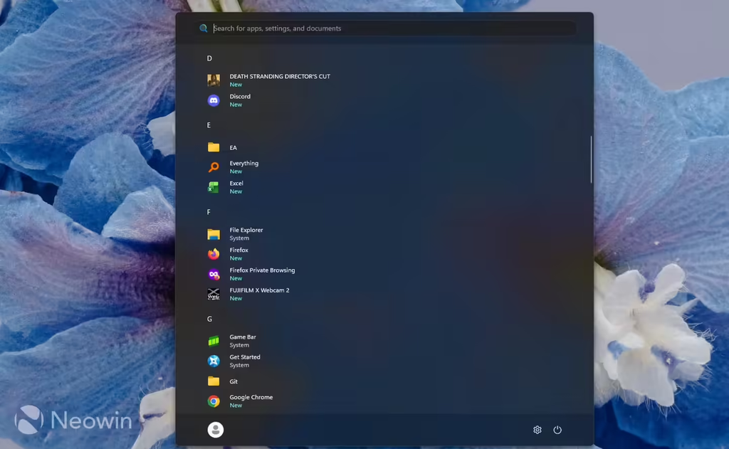 Win11新增开始菜单隐藏账号头像、名称开关,方便录屏与屏幕共享
