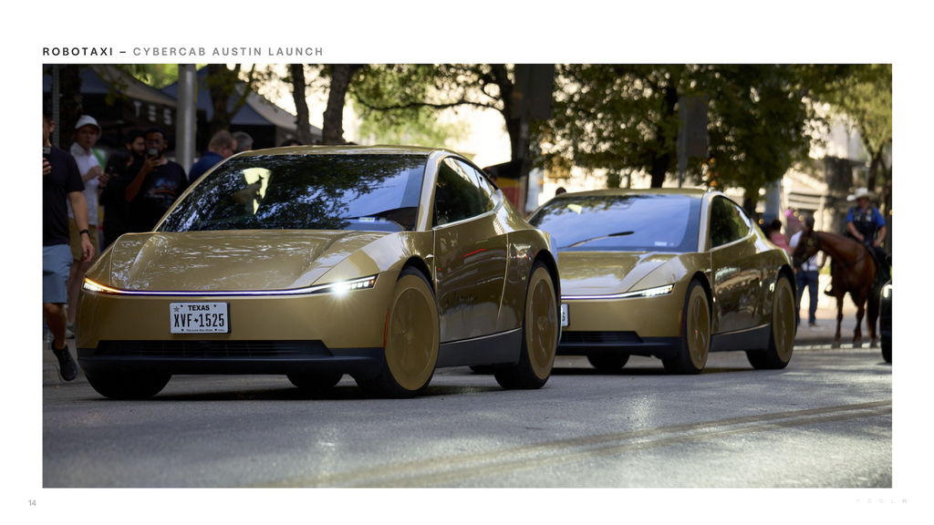 特斯拉发布Robotaxi首份安全报告,499万公里运营里程零人员受伤