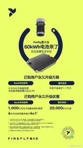 蔚来firefly萤火虫推出60kWh电池版本，老用户支持升级，CLTC续航560公里